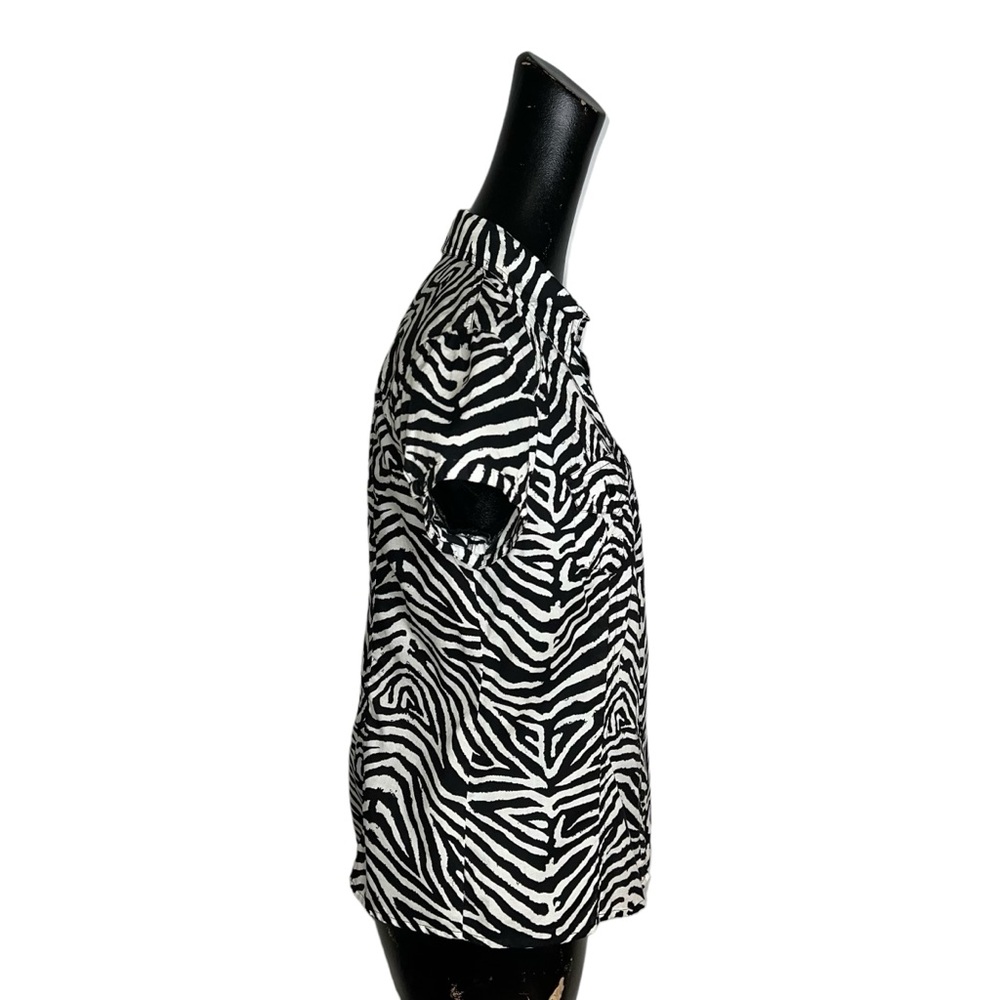 Michael Michael Kors Zebra Print Button Down - image 5